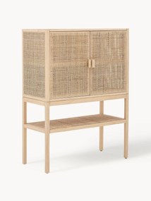 Dressoir Sanna van grenenhout en rotan