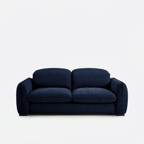 Rechte bank in gemêleerd polyester, 3-zit met hoofdsteunen, ISLA