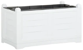 vidaXL Bloembak 80x42,5x42 cm PP wit