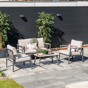Garden Impressions Solea loungeset 4-delig - donker grijs