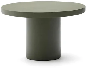 Kave Home Aiguablava Cement Eettafel Rond Groen 120 Cm - 120 X 120cm.