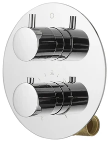 Saniclear Talpa inbouw regendouche rond met 20cm hoofddouche, muurarm en glijstang chroom