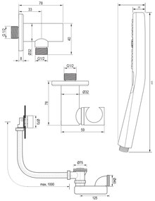 Brauer Copper Edition thermostatische inbouw badkraan met badvulcombinatie en 3 standen handdouche set 4 koper geborsteld PVD