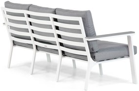 Stoel en Bank Loungeset 4 personen Aluminium Wit  Lifestyle Garden Furniture Palazzo/Brighton