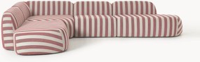 XL modulaire gestreepte hoekbank Wolke