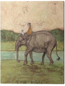 Print op canvas Sam Toft - Two Riders, (30 x 40 cm)