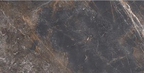 Mexen Visby Zwart geglazuurd gerectificeerd gres G1, vloer- en wandtegel 120 x 60 cm, carving - TL428-120-060-02