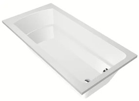 Xenz Bodysize Ligbad - 180x90x48 - afvoer uiteinde - acryl - wit 6974-01