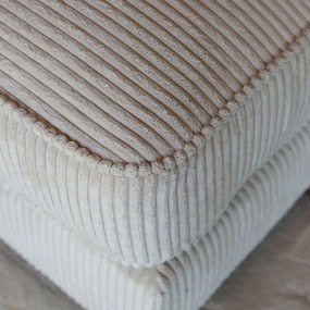 PEPP Interiors Lech Creme Ribstof Hoekbank