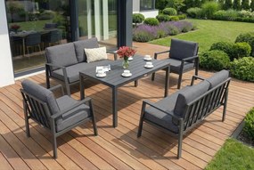 Zakintos Apetito 6 antraciet aluminium set Garden Point