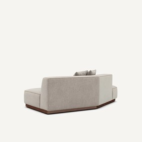 Halve zetel links in chenille fluweel, JACOPO