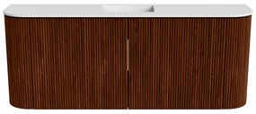 Mondiaz Joya 105cm toiletmeubel ronding links/rechts ruby met wastafel faye midden zonder kraangat talc