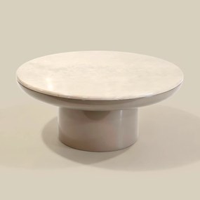 Salontafel Marmer Hoogglans Rond - 80 X 80cm.