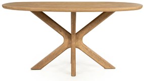 Eleonora Tycho Eettafel Kruispoot Eiken 160 - 160 X 110cm.