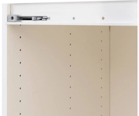 Goossens Kledingkast Easy Storage Sdk, 203 cm breed, 220 cm hoog, 1x 3 paneel schuifdeur li en 1x 3 paneel spiegel schuifdeur re