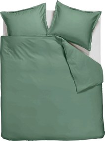 Ambiante Satin Dekbedovertrek Uni Green – Bij Swiss Sense