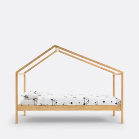 Caban bed in massief dennenhout met lattenbodem Spidou