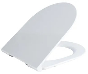 Saniclass Universo Closetzitting - quickrelease - softclose - Duroplast - 43.3x36.0x3.8cm - wit glanzend U176