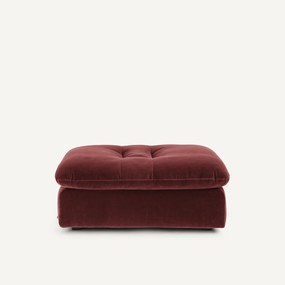 Modulaire fluwelen voetensteun, GIULIANO