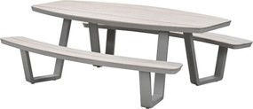Garden Impressions Sarria picknick set ovaal 220 x 193 cm - taupe