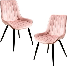 Set 2 Lene Fluwelen Stoelen