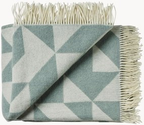 Wollen plaid Twist met franjes