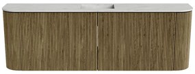 Mondiaz Joya DLux 125cm toiletmeubel ronding links/rechts dusk met wastafel faye midden 1 kraangat opalo