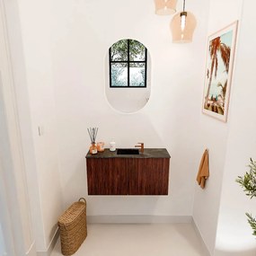 Mondiaz Joya DLux 80cm toiletmeubel ruby met wastafel faye midden 1 kraangat lava