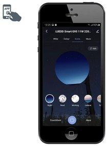 Smart E27 dimbare LED lamp G95 11W 900 lm 2200-4000K RGB