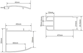 Mueller Augsburg Inloopdouche 600x2000 Anti-kalk
