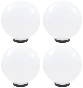 vidaXL LED-bollampen 4 st rond 30 cm PMMA