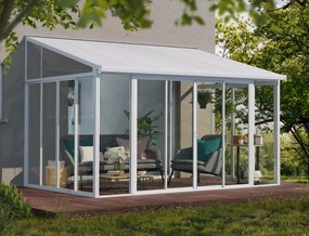 Tuinkamer Veranda Sanremo Palram - Canopia 3 x 5,4 m wit