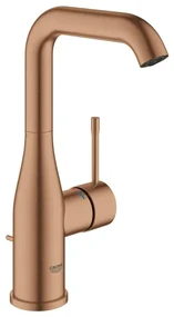 GROHE Essence New Wastafelkraan Opbouw - uitloop 12.7cm - L-size - hoge draaibare uitloop - waste - EcoJoy - brushed warm sunset 32628dl1
