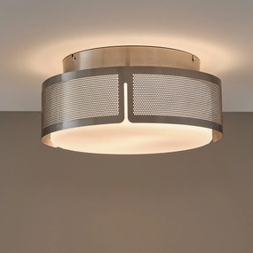 Plafondlamp in ijzer en opaline, DARJA