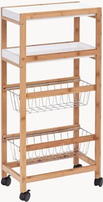 Keukenwagen Morino van bamboehout