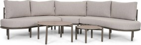 Loungeset tuin  Aluminium Taupe  Lifestyle Garden Furniture Perla