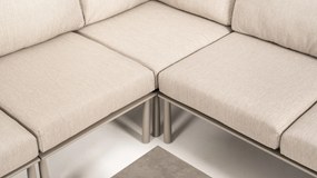 DATHO OUTDOOR Hoek Loungeset - Trino - Aluminium - Beige - Datho Outdoor