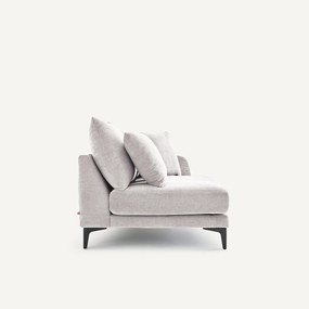 Halve bank, 2-zit van polyester en katoen, MODERNISTE