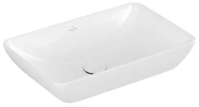 Villeroy & Boch Venticello semi inbouw opzetwastafel zonder kraangat 55x36cm met overloop ceramic + wit 411355r1
