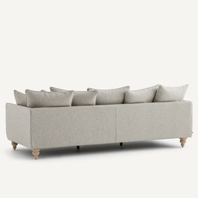 Bank van gestructureerd viscose en linnen, LAZARE