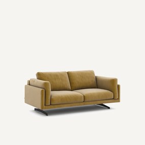 Bank in fluweel, 2-zit, César