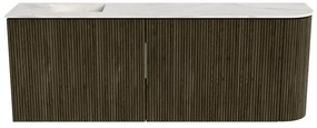 Mondiaz Joya DLux 110cm toiletmeubel ronding rechts shadow met wastafel faye links zonder kraangat ostra