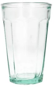 Glas met facetten, gerecycled glas, 500 ml