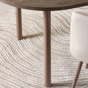 Minimalistische Ovale Eettafel - 90 X 180cm.