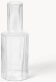 Mondgeblazen deksel Ripple voor karaf