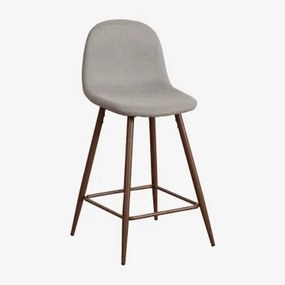 Verpakking Van 2 Glamm Hoge Krukken Donker Hout & ↑65 Cm & Grijs – Beton - Sklum