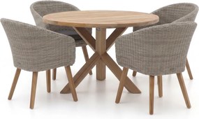 Diningset Intenso | 4 personen | Tuinset teakhout | 5-delig | Kees Smit Tuinmeubelen
