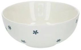 Kom met bloemetjes, organisch, porselein,Ø 12 cm