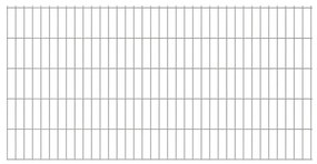 vidaXL Dubbelstaafmat 2,008x1,03 m zilverkleurig