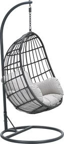 Garden Impressions Esmee hangstoel swing egg - donker grijs